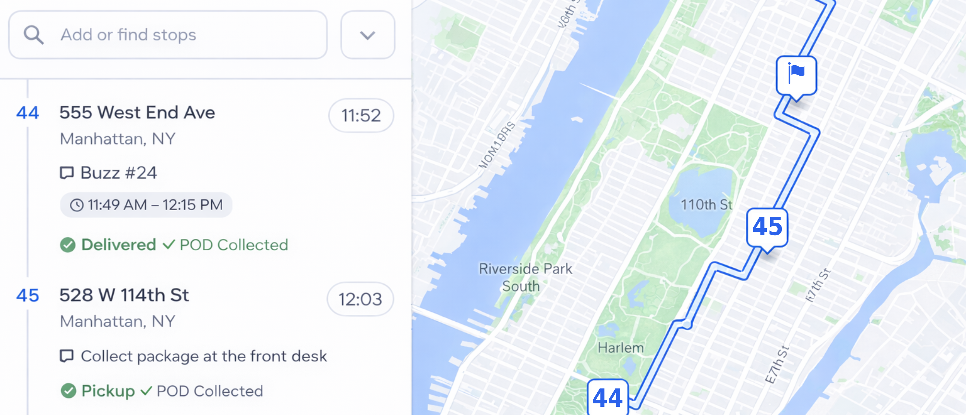 Multi-Stop Route Delivery & Recurring Route Optimization